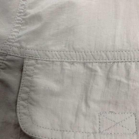 MENS Magellan Outdoors khaki Angler Fit Button Down Short Sleeve Shirt Size L - Picture 7 of 7